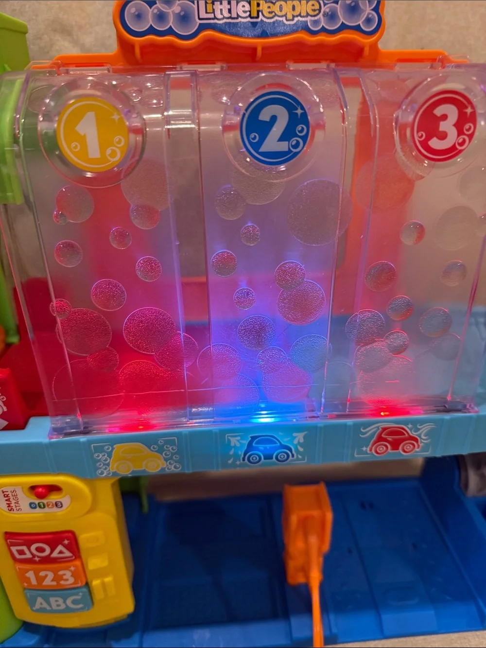 Fisher Price Little People Light Up Learning Garage Playset